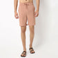 Regular Fit Solid Short Length Mid Rise Shorts