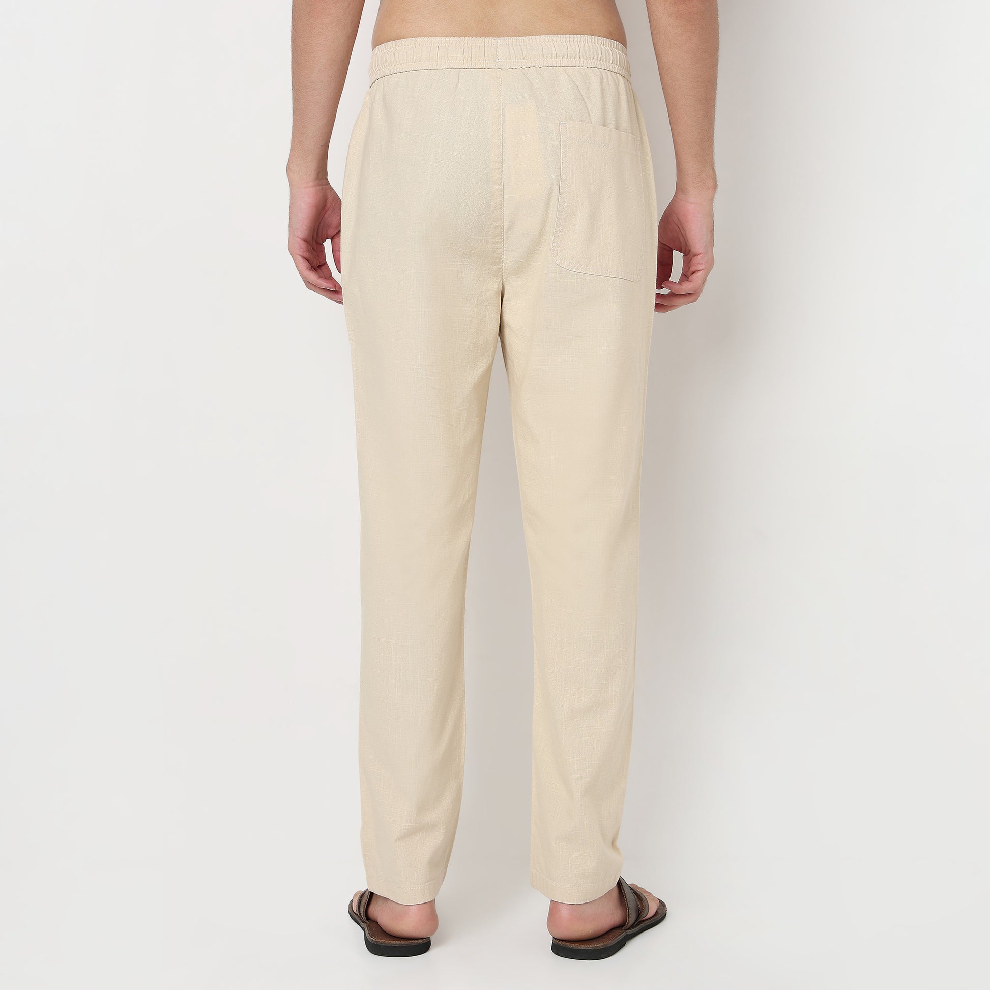 Buy Men Regular Fit Solid Regular Length Mid Rise Pants  - Style Union