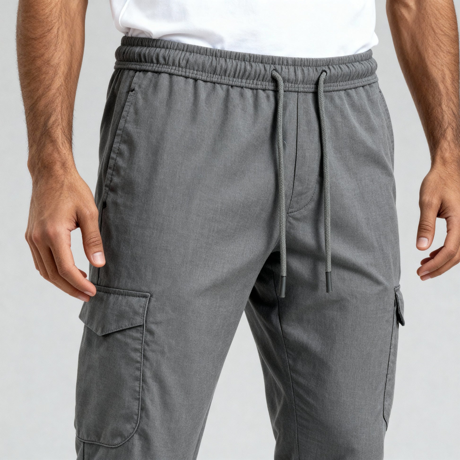 Cotton Ankle Length Cargos