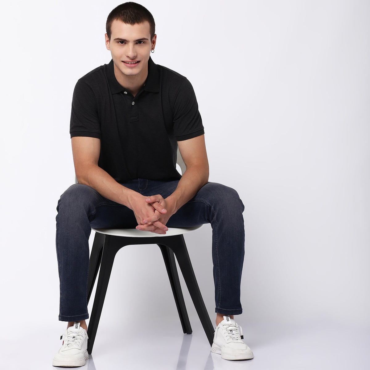 Regular Fit Solid Polo T-Shirt