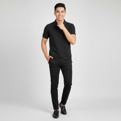 Regular Fit Solid Polo T-Shirt