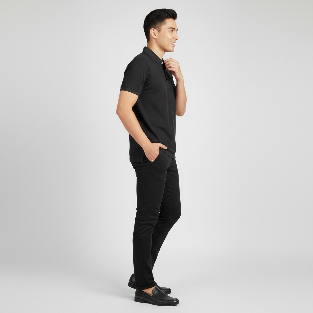 Regular Fit Solid Polo T-Shirt