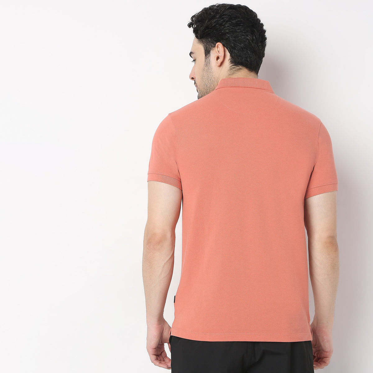 Regular Fit Solid Polo T-Shirt