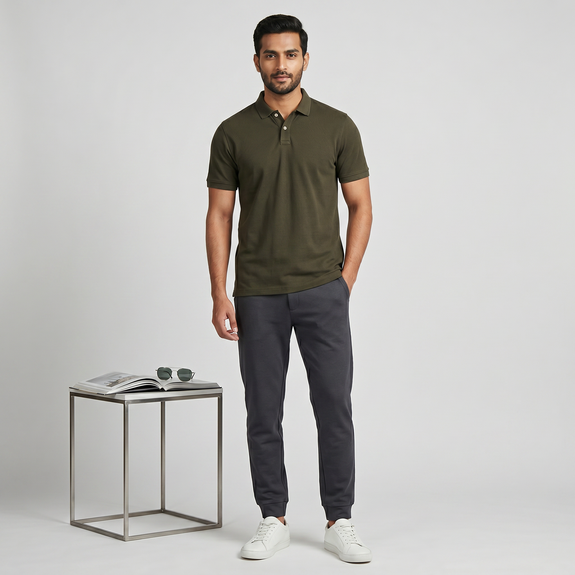 Regular Fit Solid Polo T-Shirt