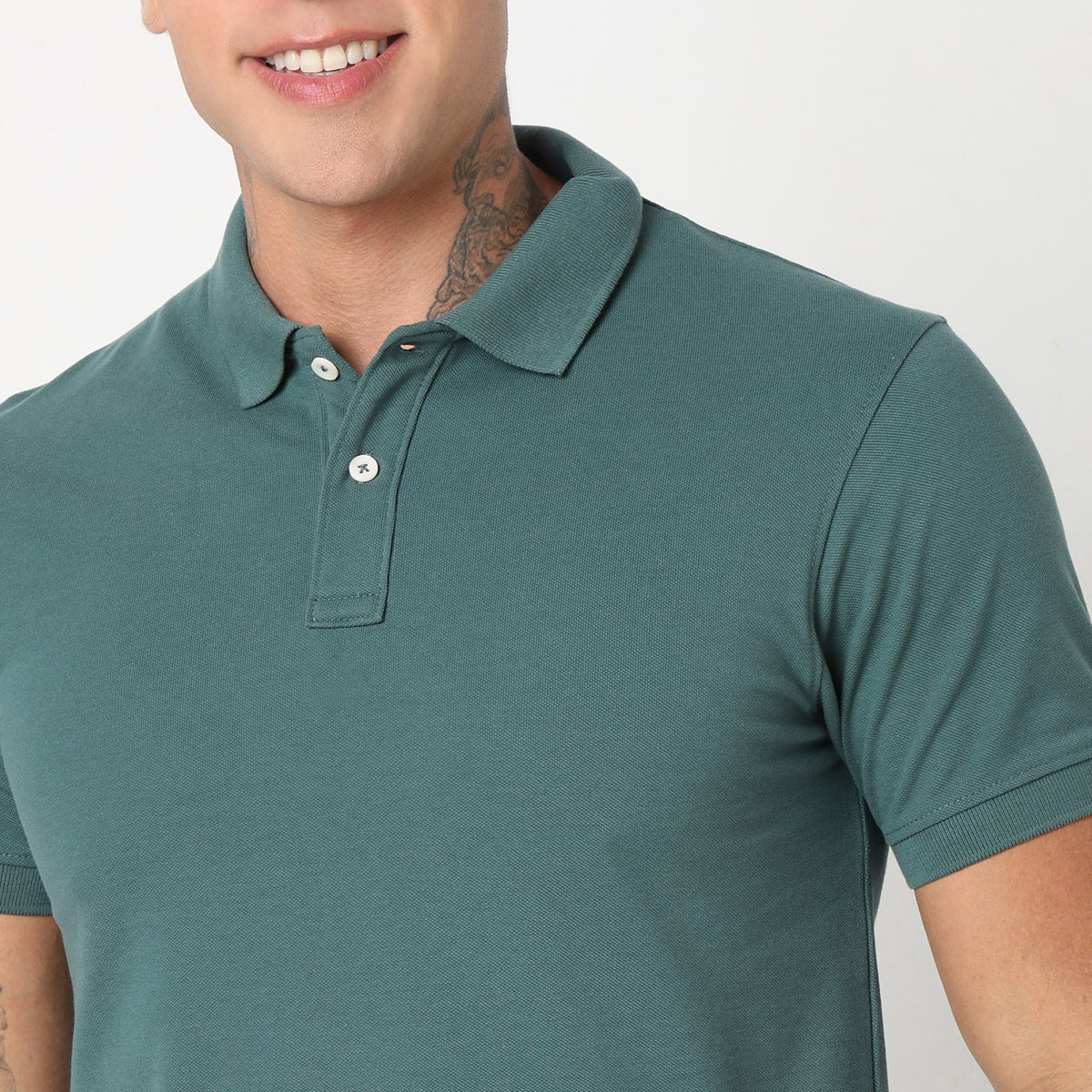 Regular Fit Solid Polo T-shirt