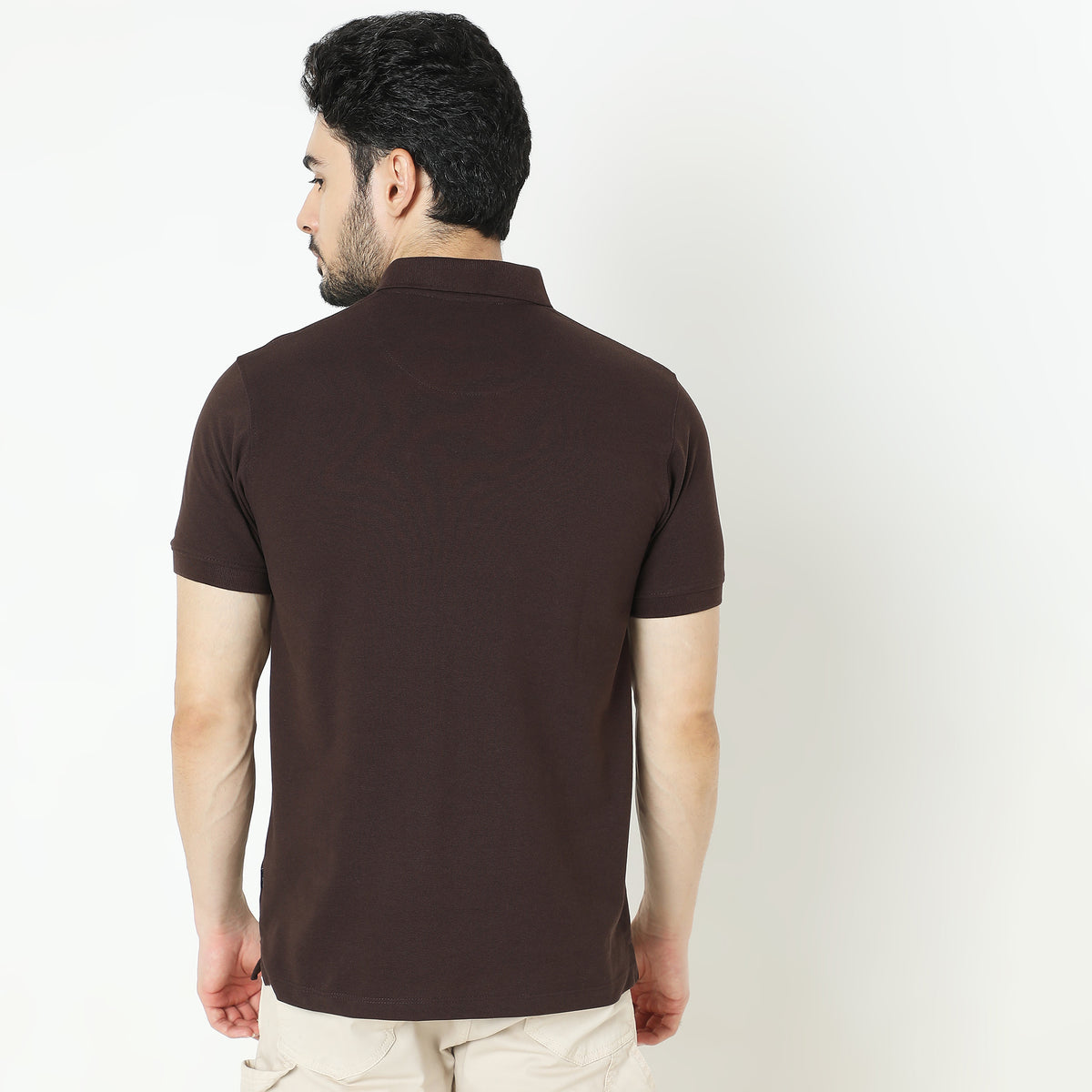 Regular Fit Solid Polo T-Shirt