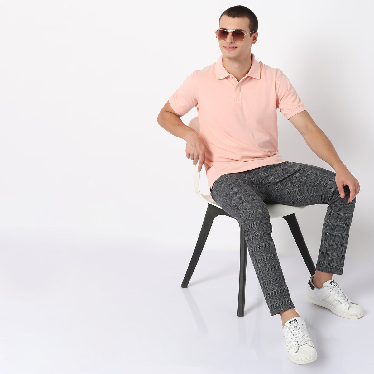 Regular Fit Solid Polo T-Shirt