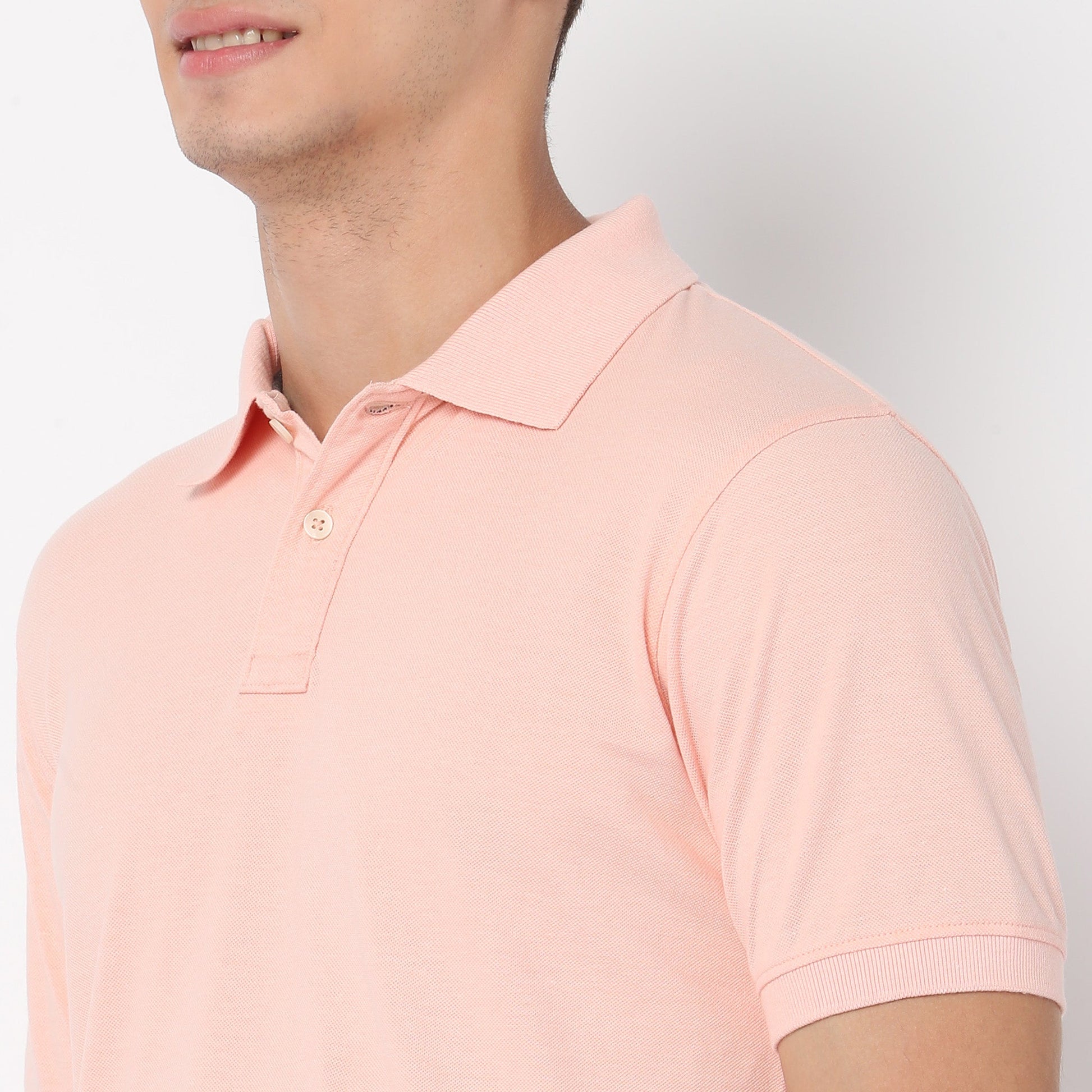 Regular Fit Solid Polo T-Shirt