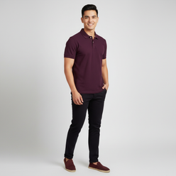 Regular Fit Solid Polo T-Shirt
