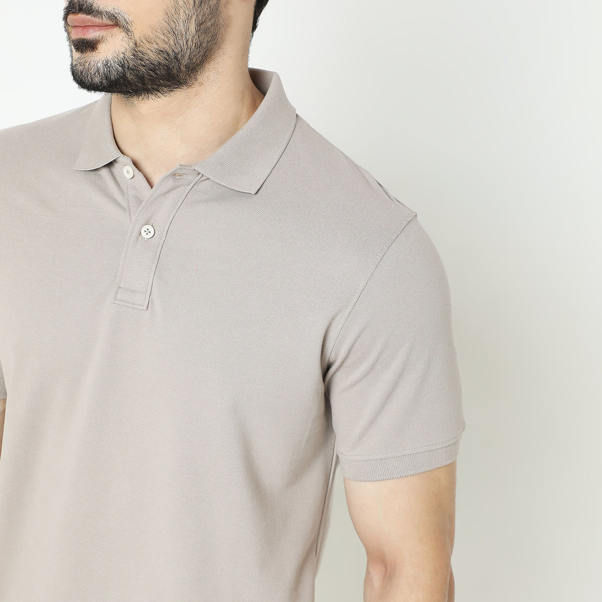 Regular Fit Solid Polo T-Shirt