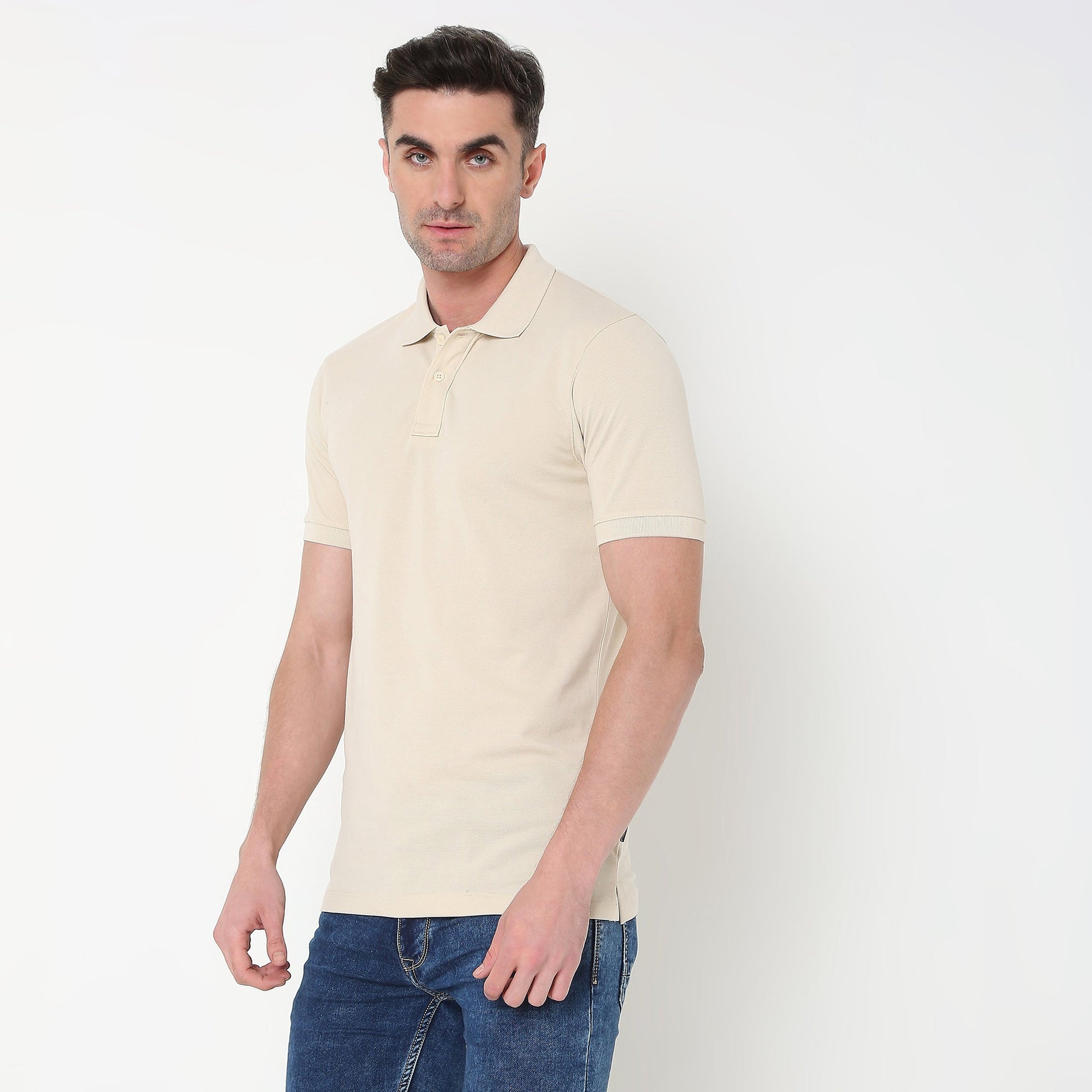 Regular Fit Solid Polo T-Shirt