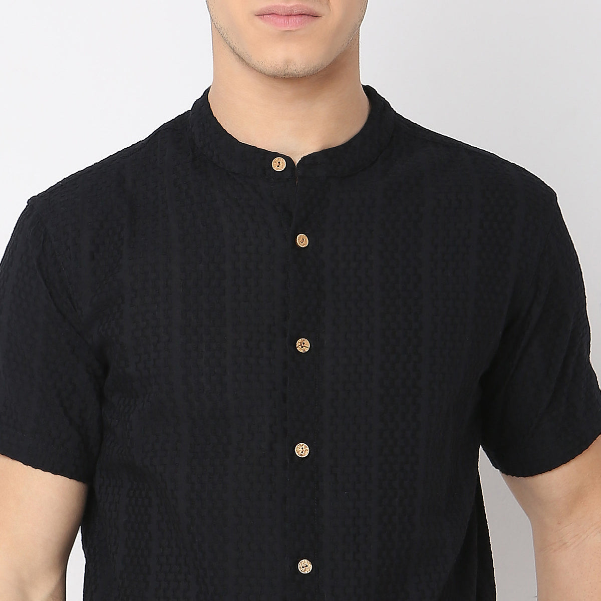 Regular Fit Jacquard Shirt