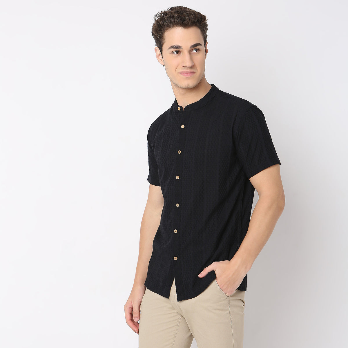 Regular Fit Jacquard Shirt