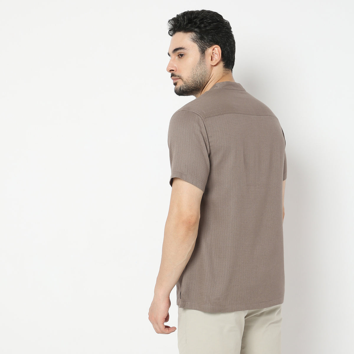 Regular Fit Solid Shirt