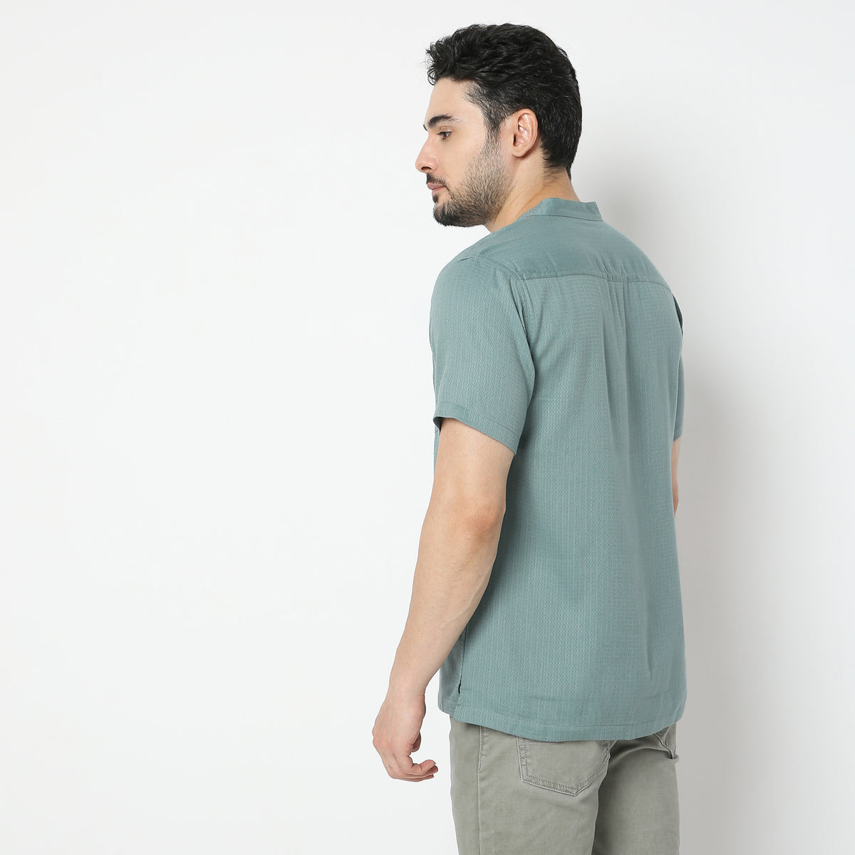 Regular Fit Solid Shirt