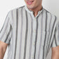 Buy Men Regular Fit Striped Half Sleeve Shirt  - Style Union