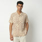 Relaxed Fit Printed Camp Collar Shirt