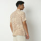 Relaxed Fit Printed Camp Collar Shirt