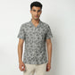 Relaxed Fit Printed Camp Collar Shirt