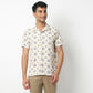 Regular Fit Printed Camp Collar Shirt