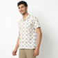Regular Fit Printed Camp Collar Shirt