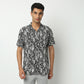 Relaxed Fit Printed Camp Collar Shirt