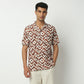 Relaxed Fit Digital Print Camp Collar Shirt