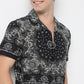 Relaxed Fit Cuban Block Print Shirt