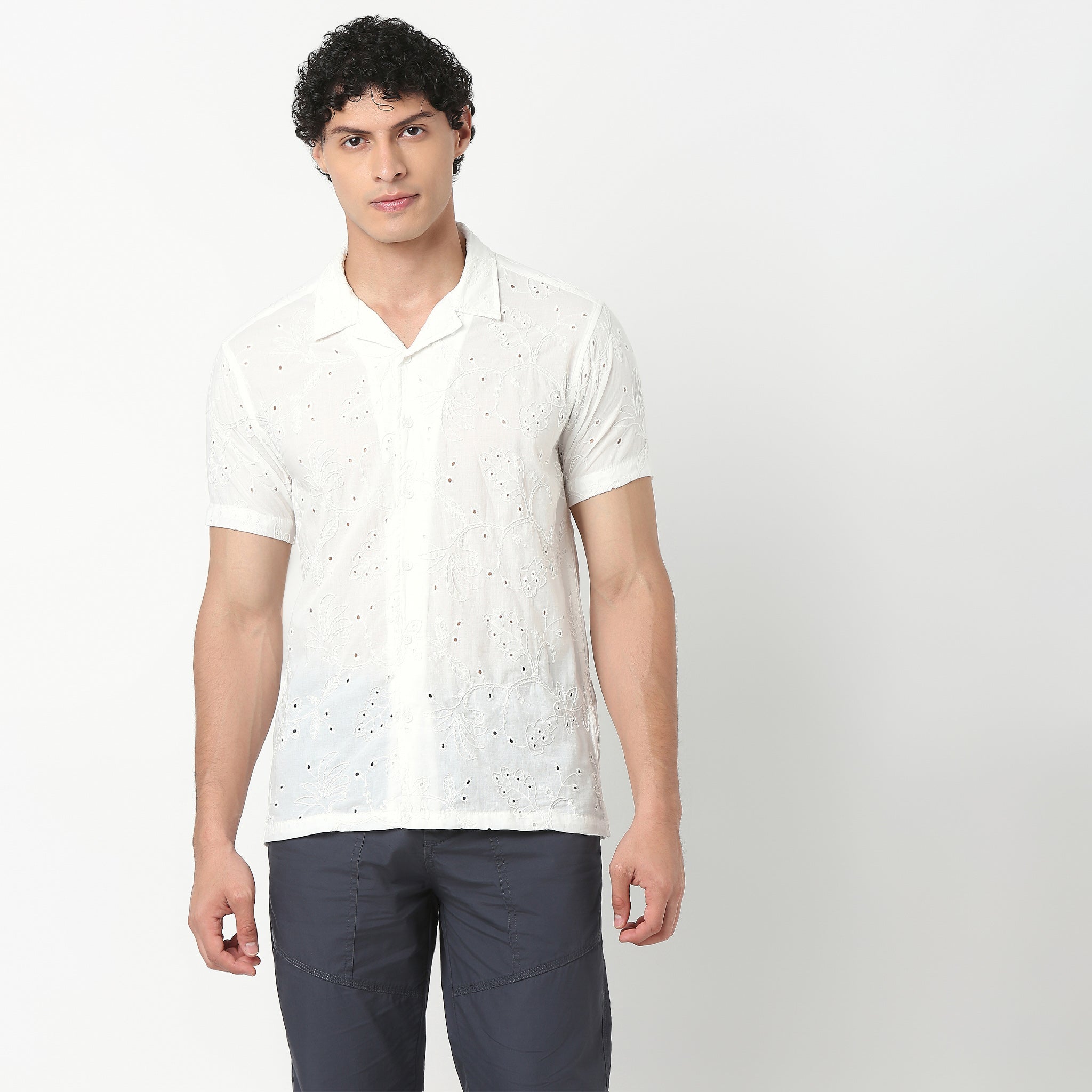 Cuban Schiffli Artistry Shirt 