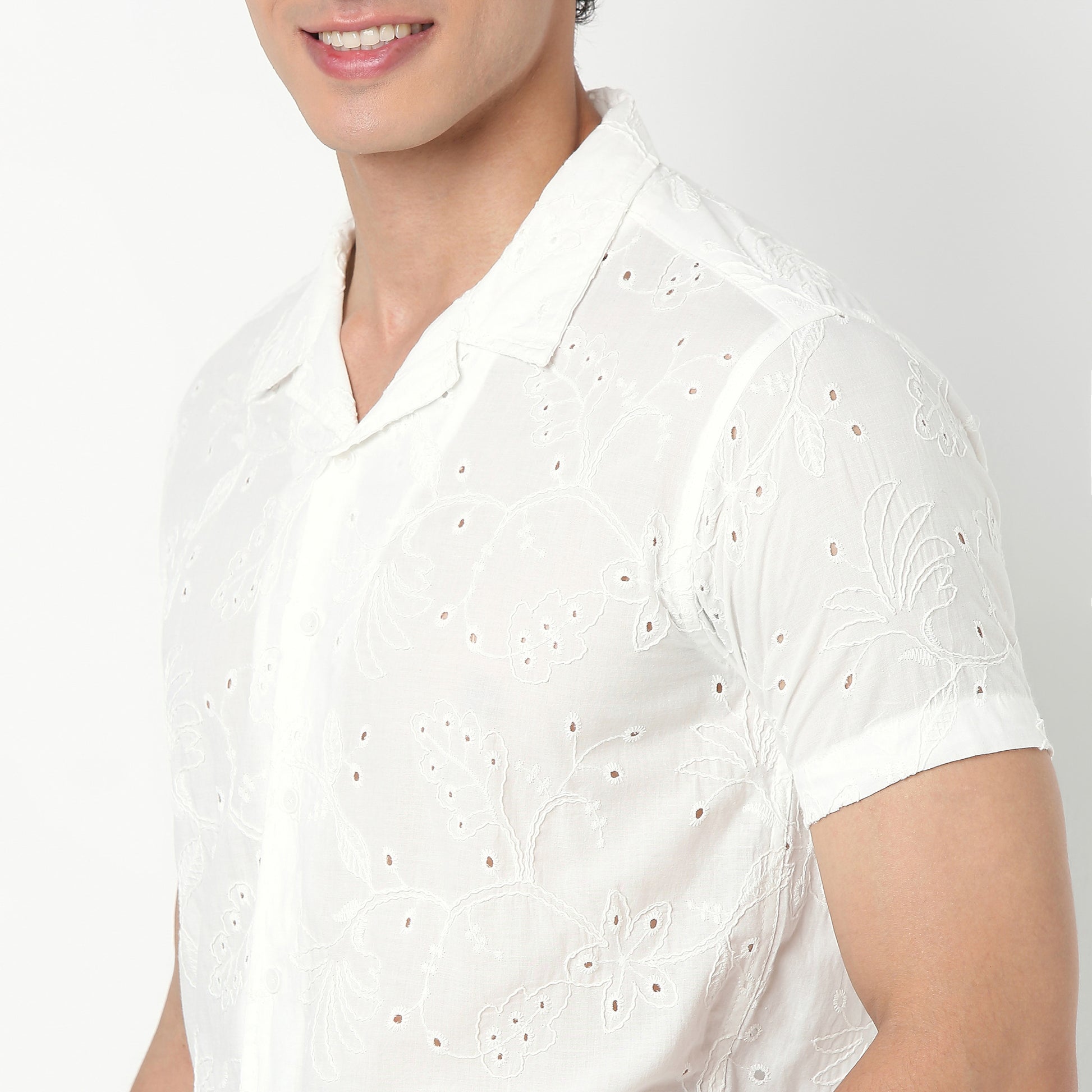 Cuban Schiffli Artistry Shirt 