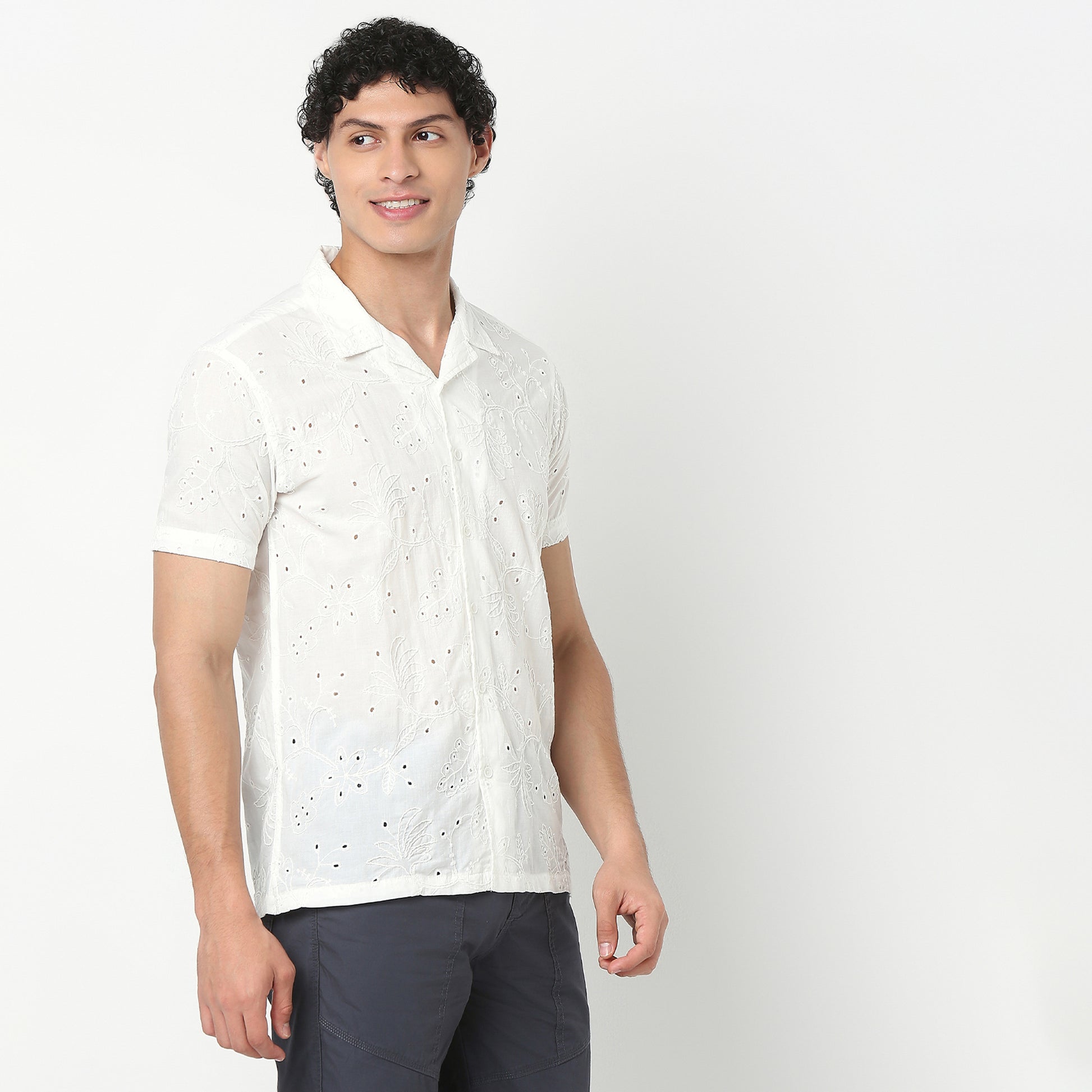 Cuban Schiffli Artistry Shirt 