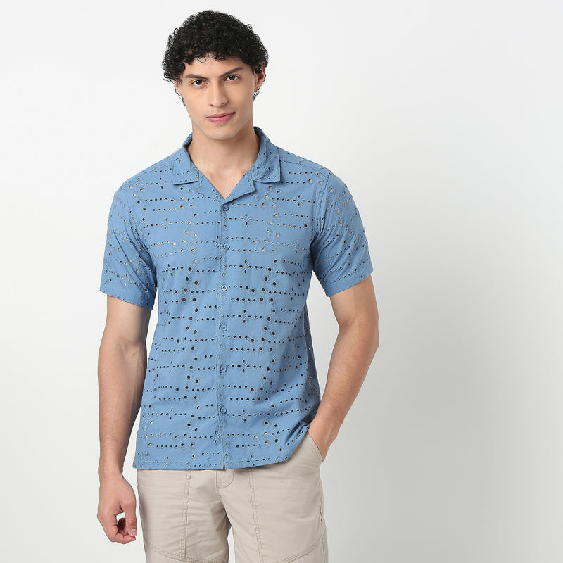 Cuban Schiffli Artistry Shirt 
