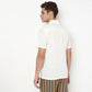 Knitted Embroidered Camp Collar Half Sleeve Shirt