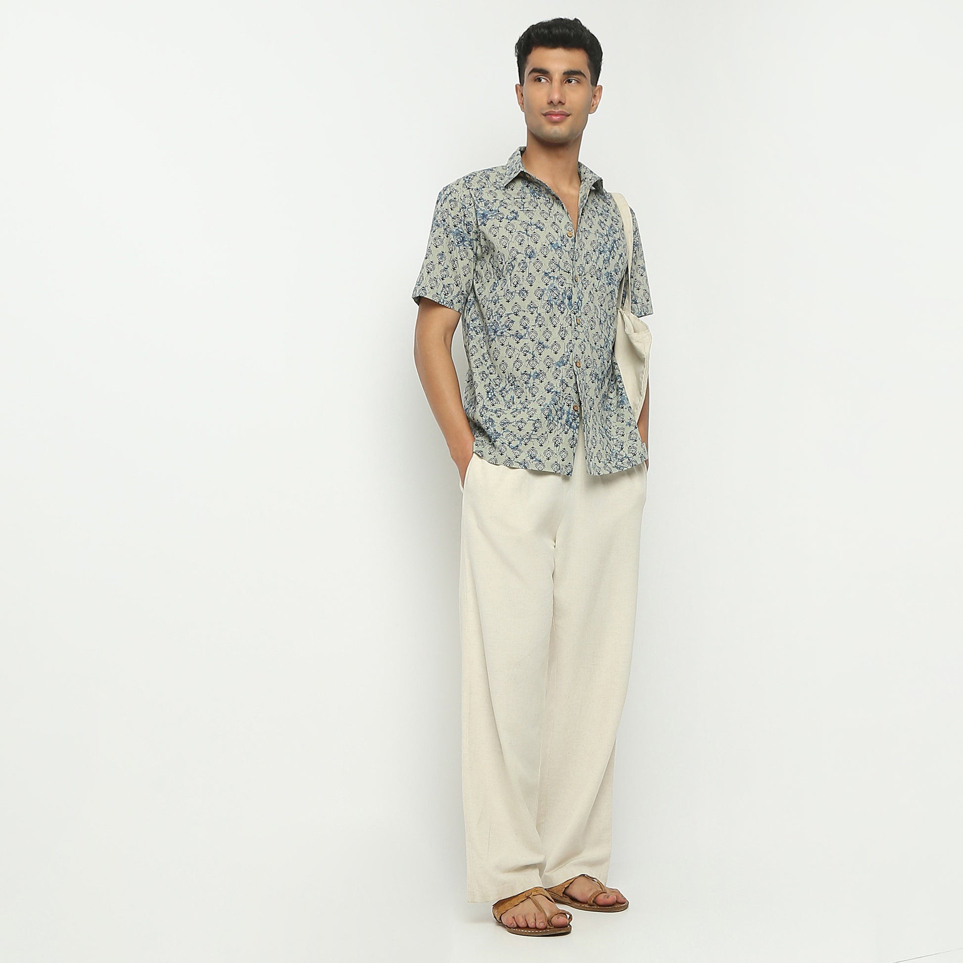 Regular Fit Printed Shirt Collar Shirt