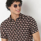 Collar Short Length Printed Shirt