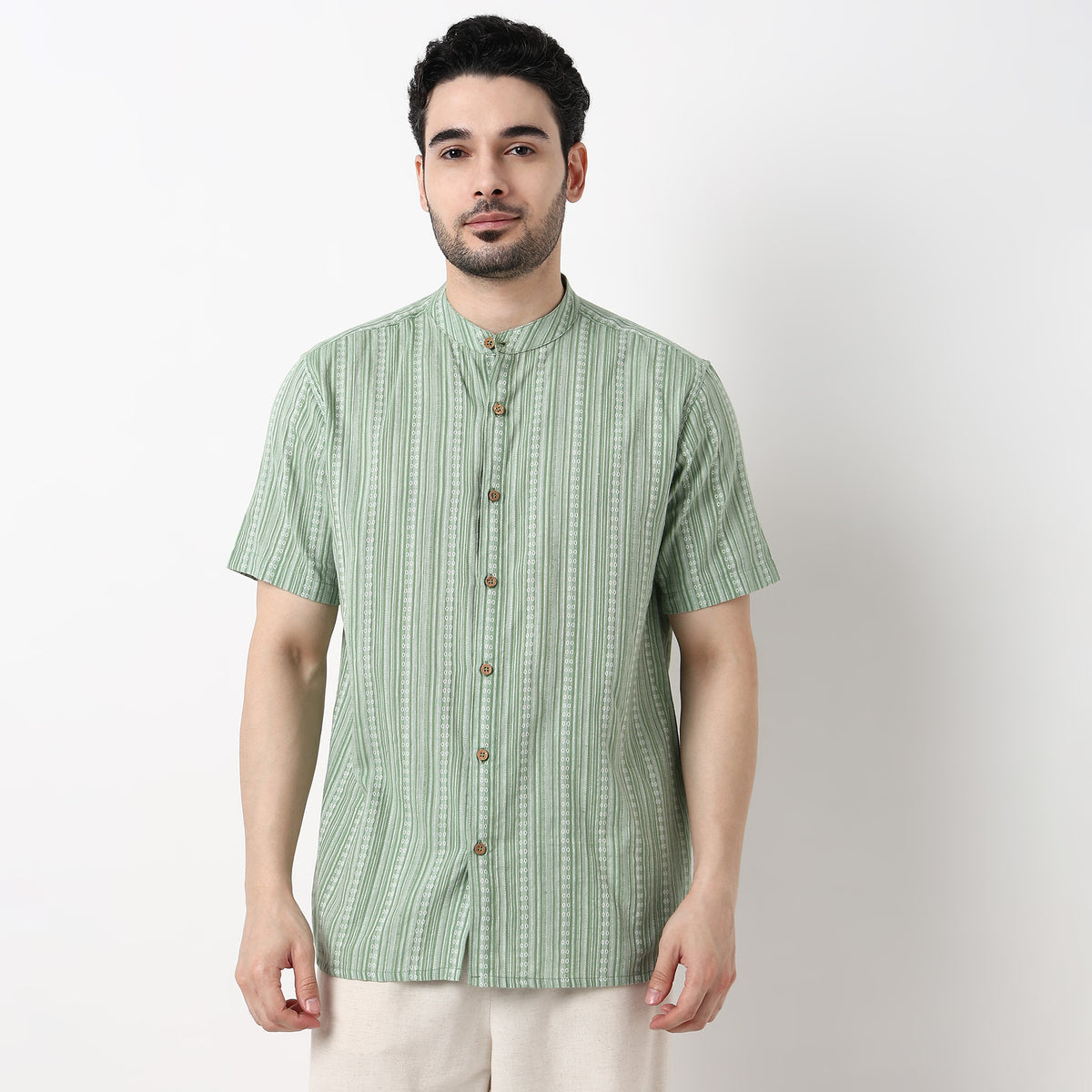 Dobby Striped Shirt