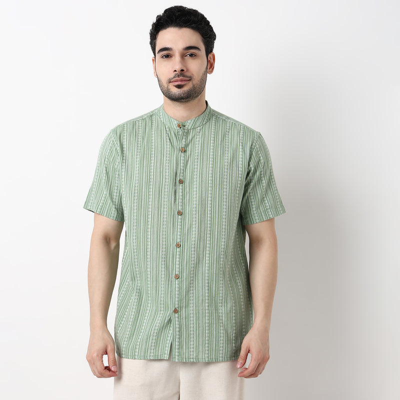 Dobby Striped Shirt