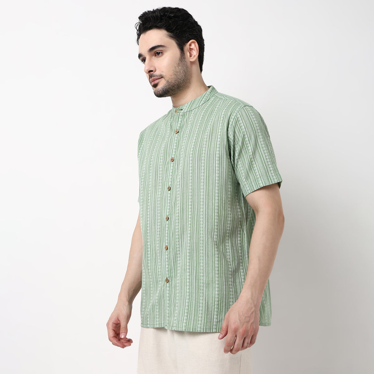 Dobby Striped Shirt