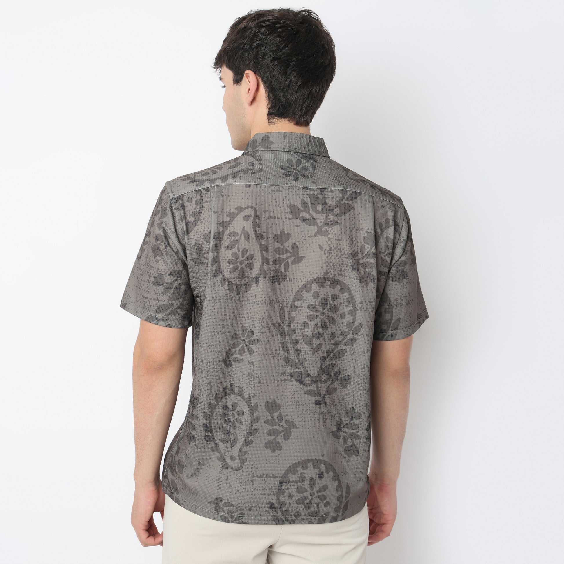 Point Down Printed Shirt