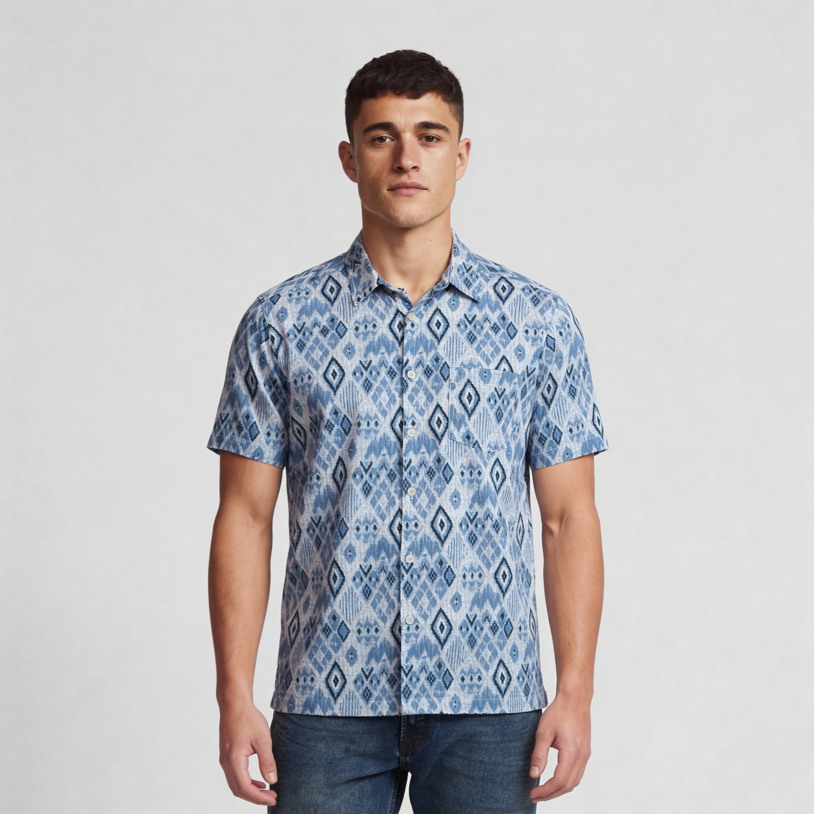 Cotton Printed Cuban Shirt