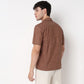 Point Down Schiffli Cotton Shirt