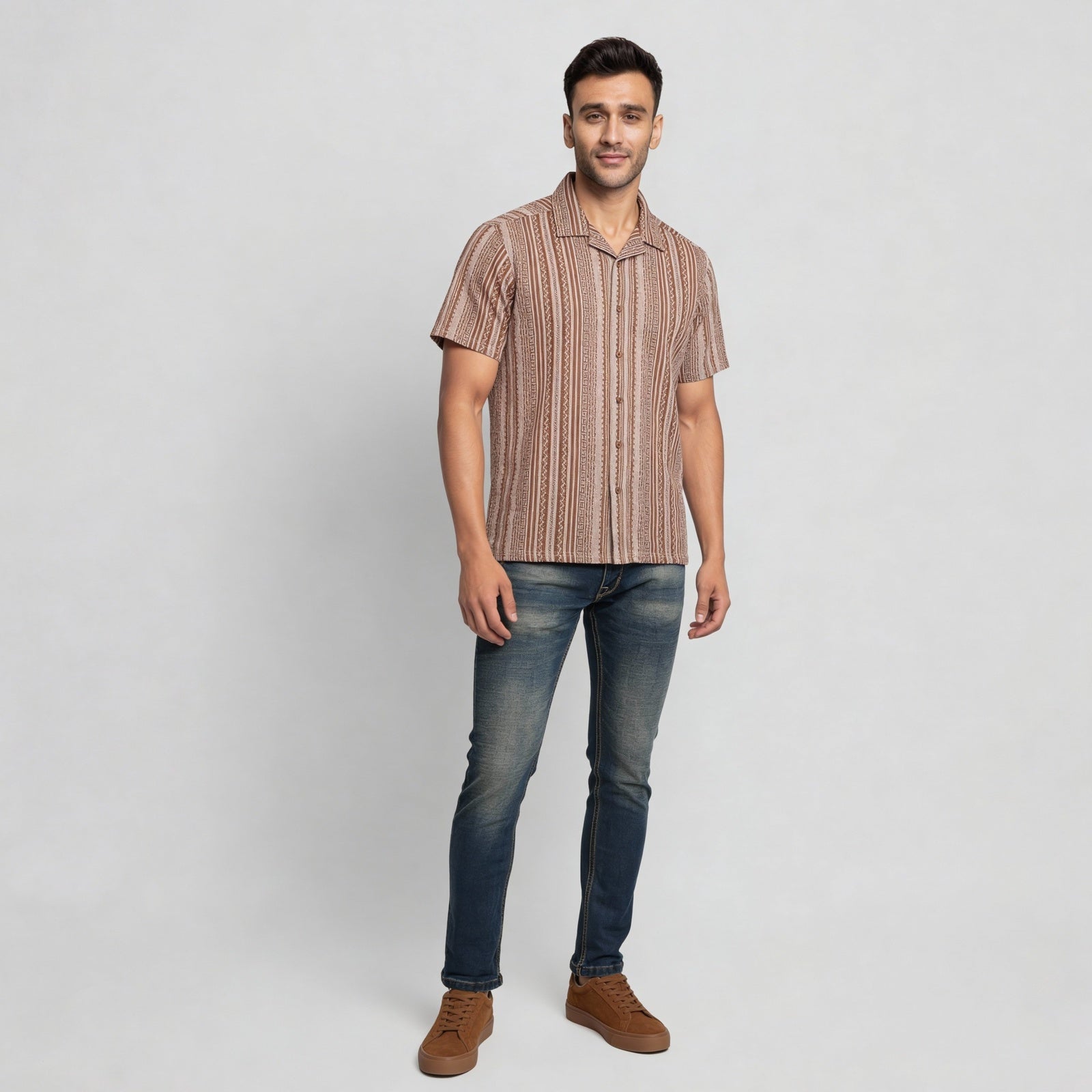 Cotton Printed Yarn Dyed Shirt