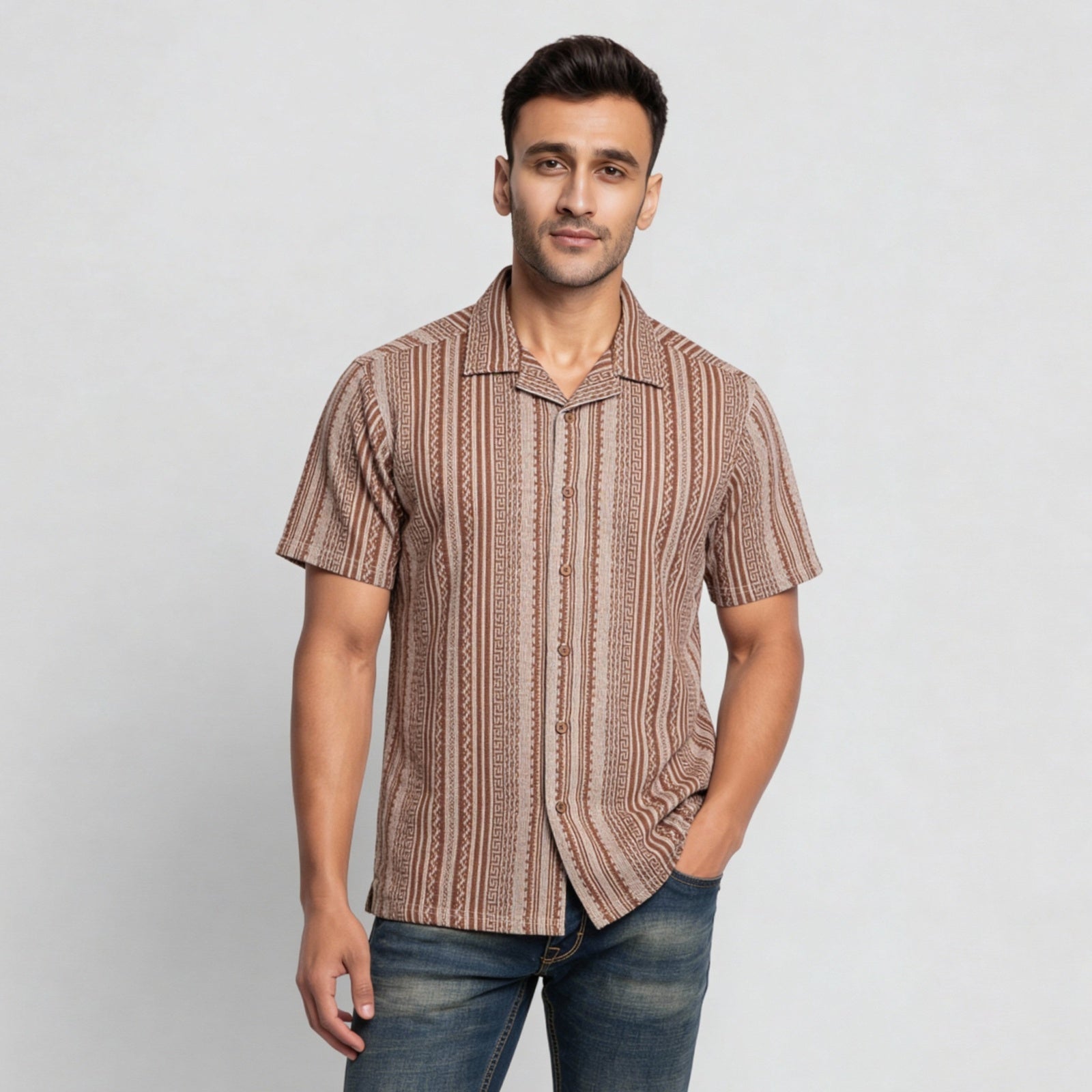 Cotton Printed Yarn Dyed Shirt