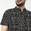 Printed Cotton Half Sleeve Kurta