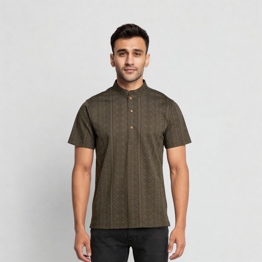 Cotton Printed Half Sleeve Kurta