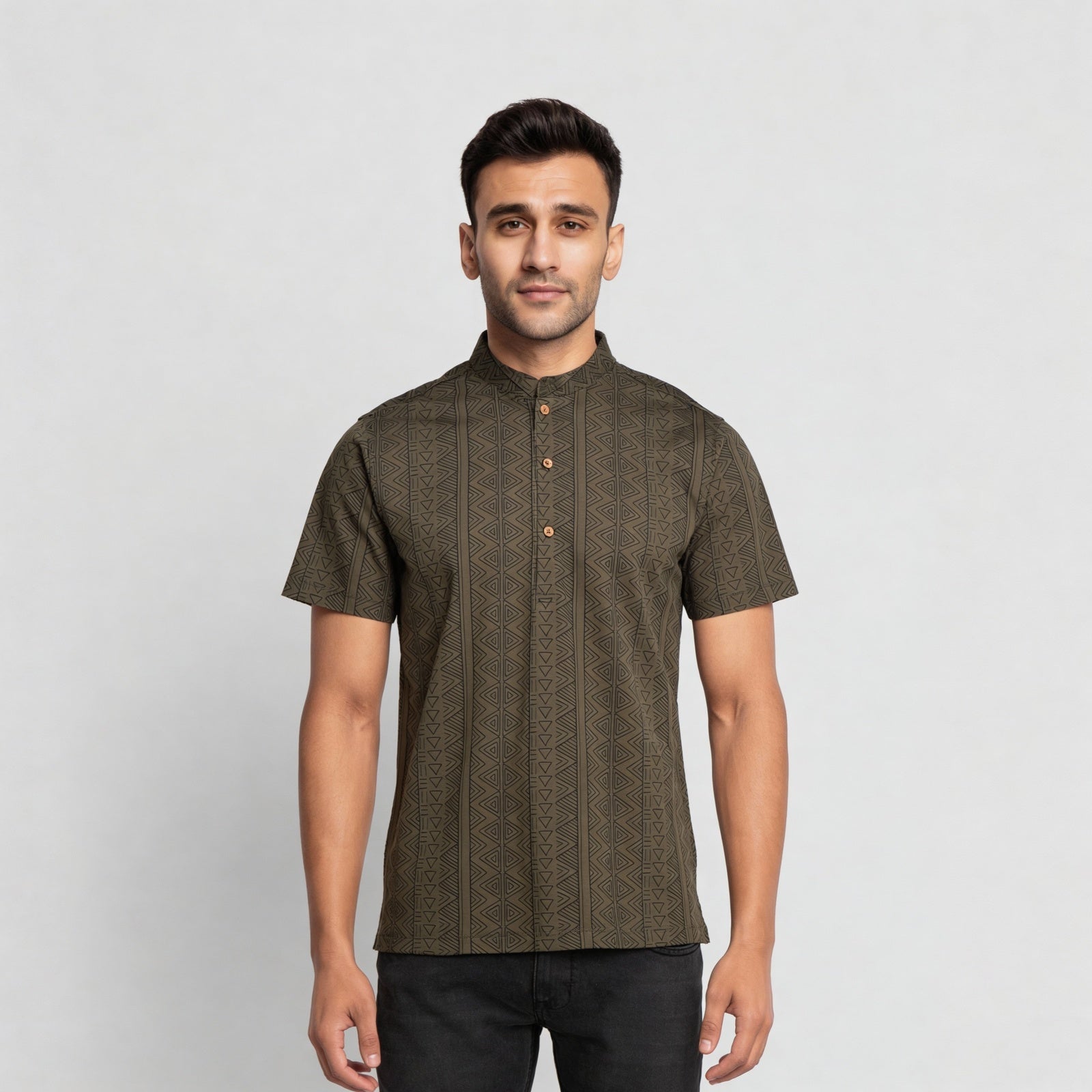 Cotton Printed Half Sleeve Kurta