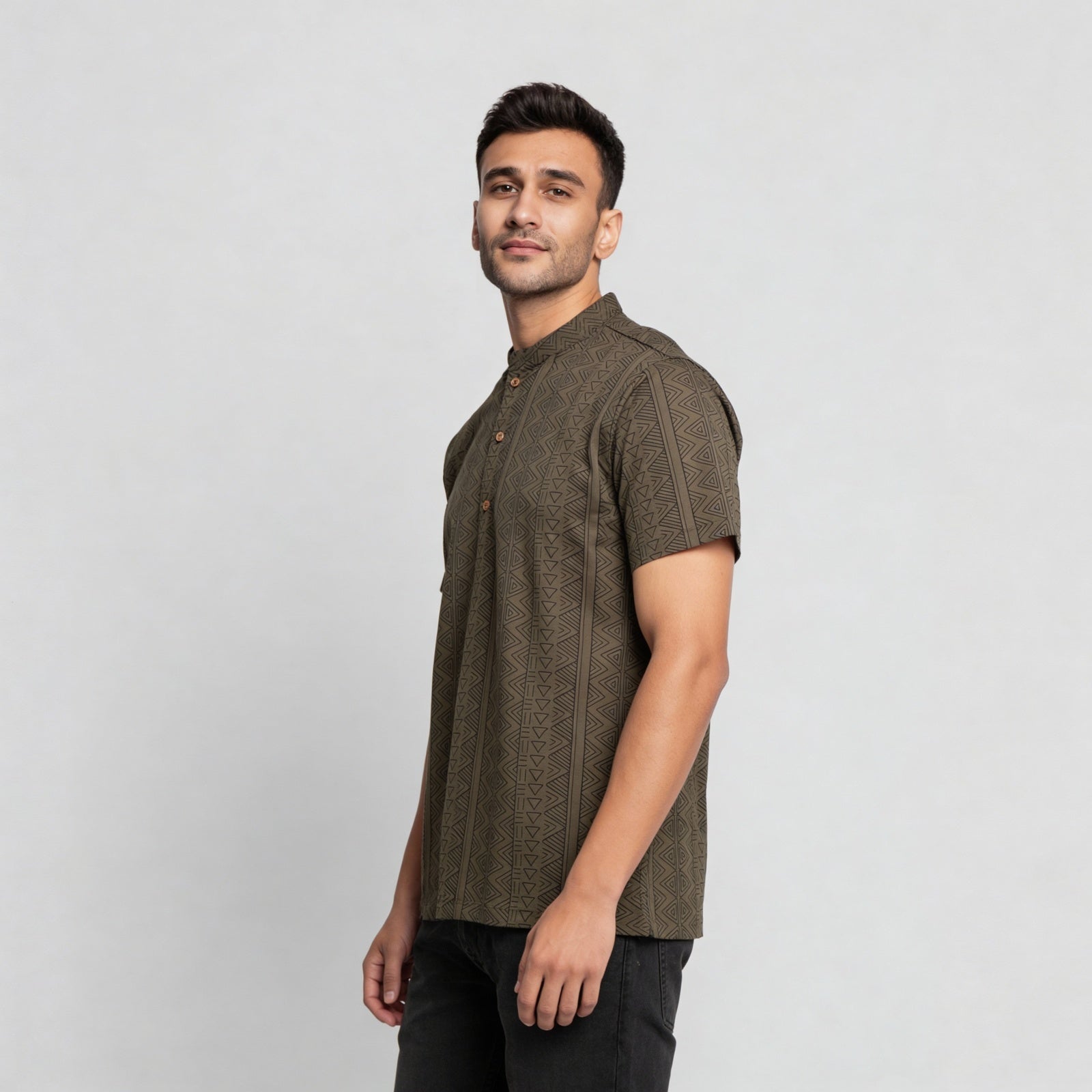 Cotton Printed Half Sleeve Kurta