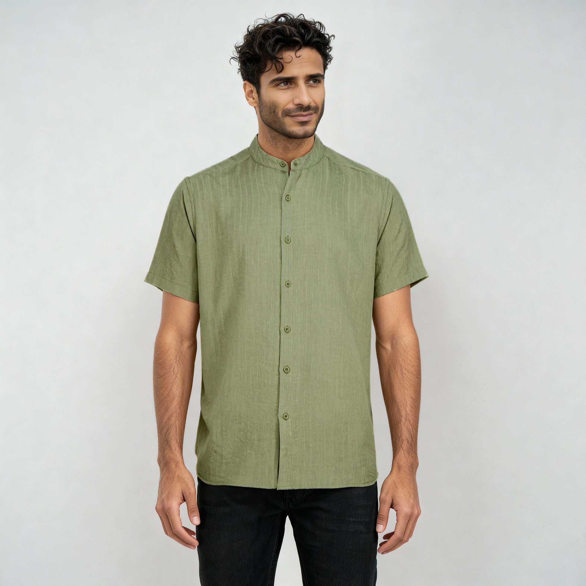 Solid Straight Shirt