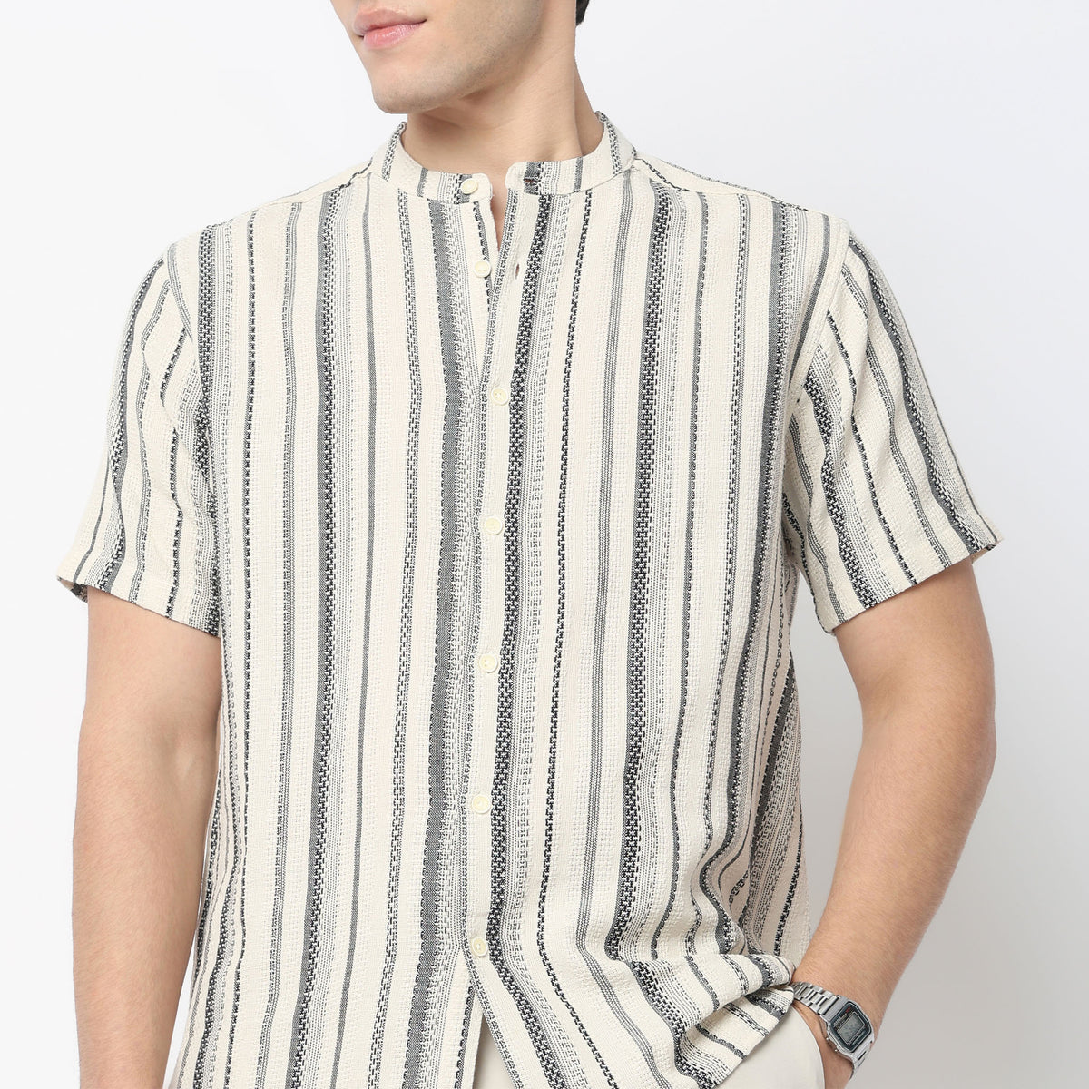 Crochet Yarn Dyed Shirt