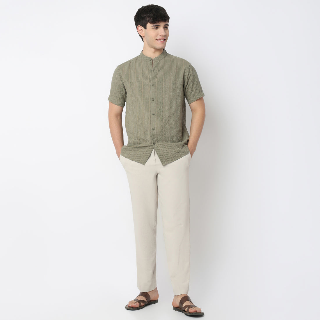 Structured Yarn Dyed Shirt